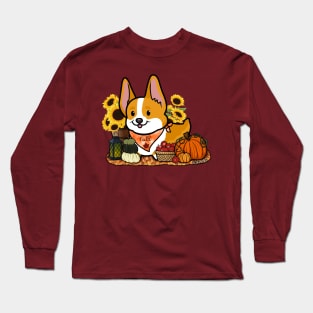 Fall Corgi Long Sleeve T-Shirt